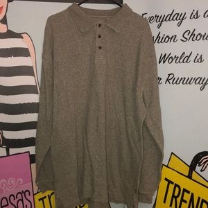 Vintage 90s Khakis long sleeve polo shirt XL